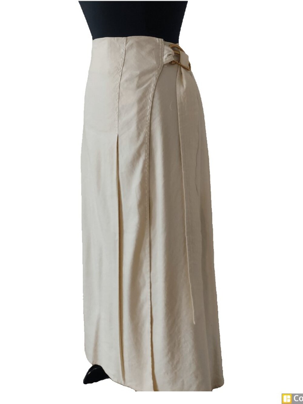 INC International Concepts Maxi Wraparound Skirt SZ XL Linen/Rayon/Spandex - Picture 2 of 10